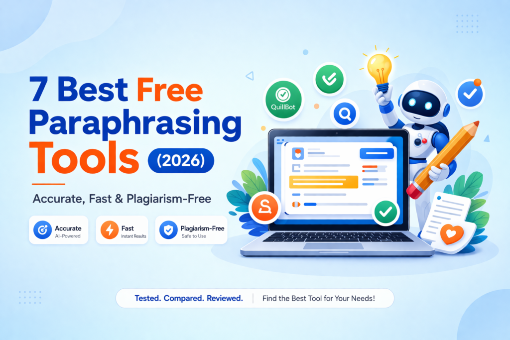 7 Best Free Paraphrasing Tools (2026) – Accurate, Fast & Plagiarism-Free