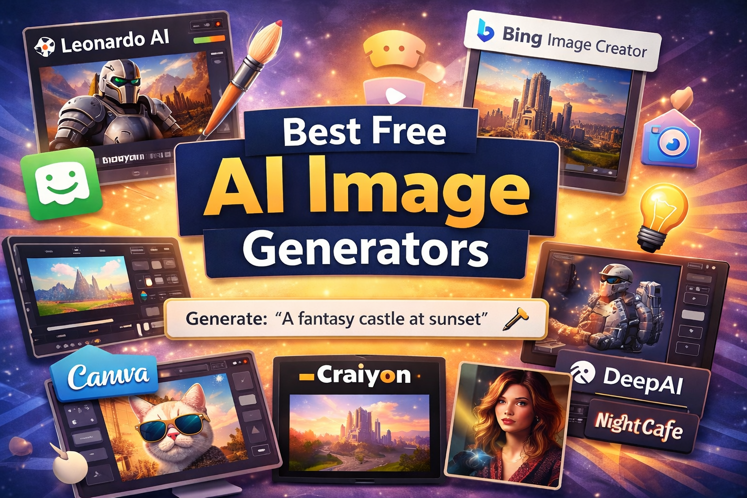 best free ai image generator tools comparison